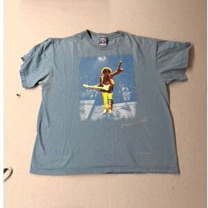 Vintage Y2K Jimmy Hendrix Classic Guitar Concert Rock Festival Double Sided Larg